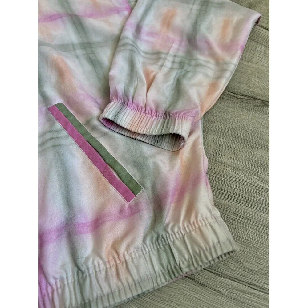 Vintage - TAIL Bomber Jacket-Green/Pink-White Plaid-size Medium - Picture 4 of 13